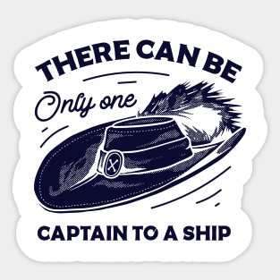 Captain to a ship Sticker